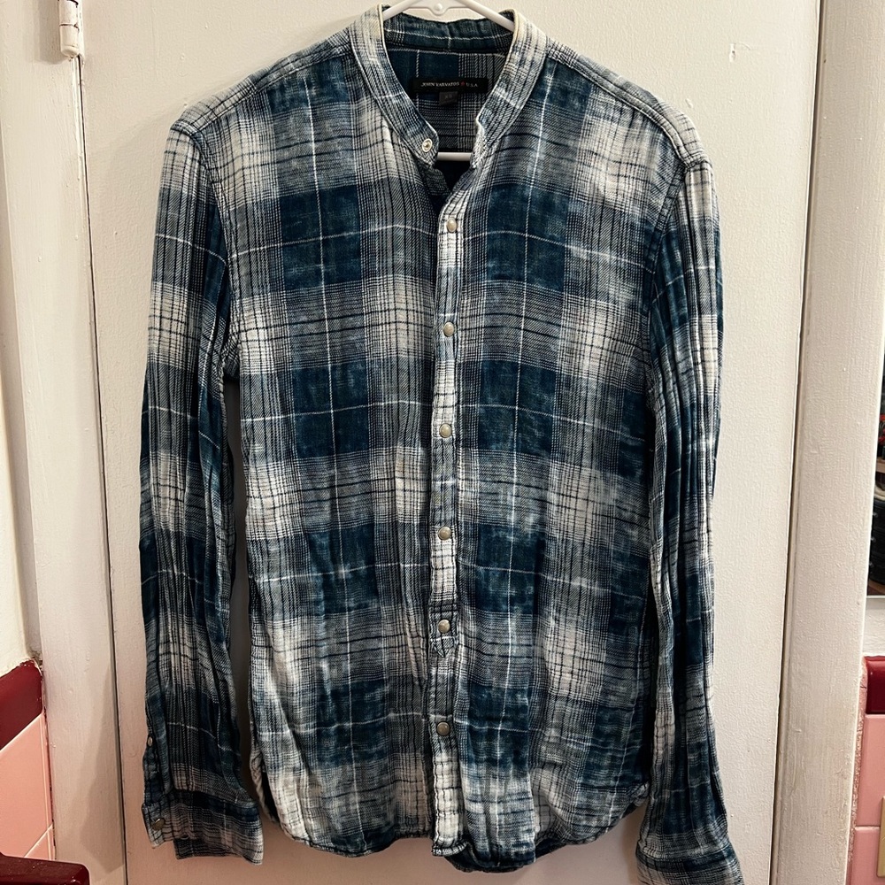 John Varvatos Pearl Snap Button Up